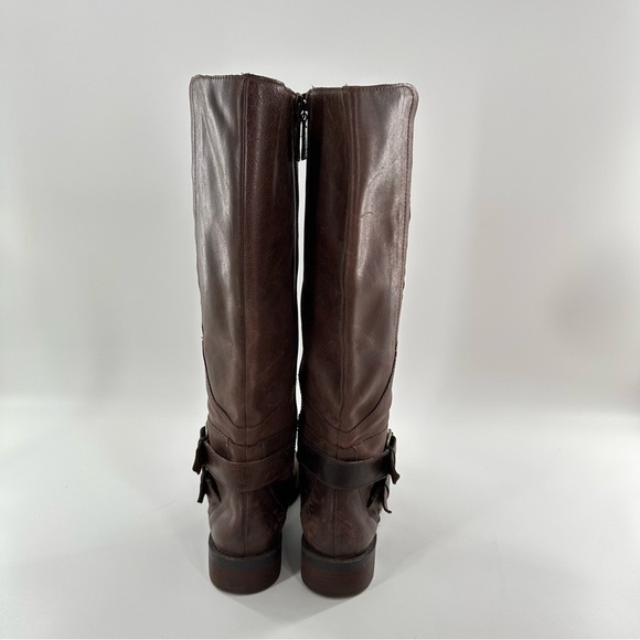Enzo Angiolini womens boots size 8 brown leather knee high riding western - Picture 7 of 16